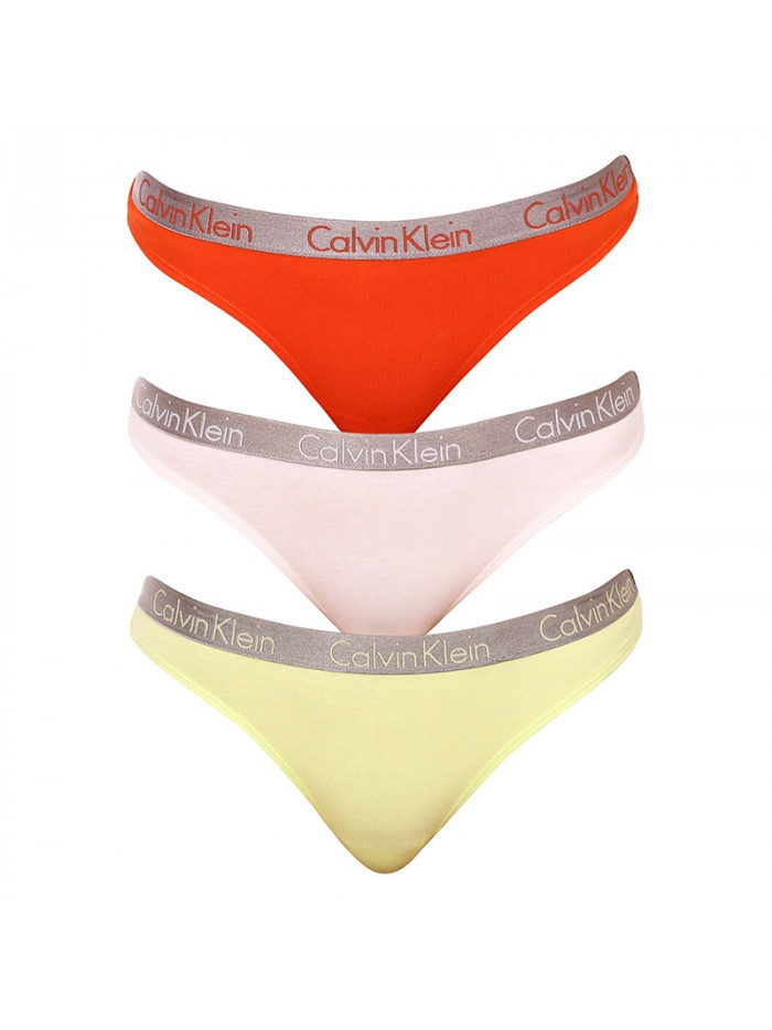 D msk tanga Calvin Klein Radiant Cotton Thong oran ov b l